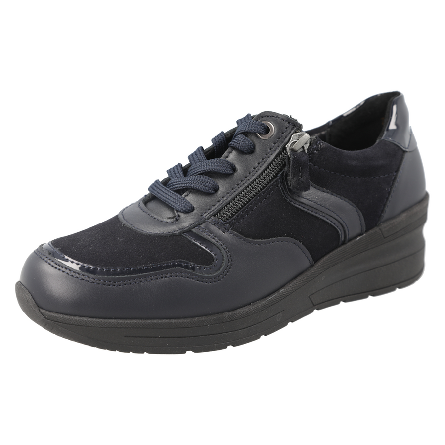 DB Shoes Fleet 77191N Navy Leather / Suede Ladies Shoe 6V