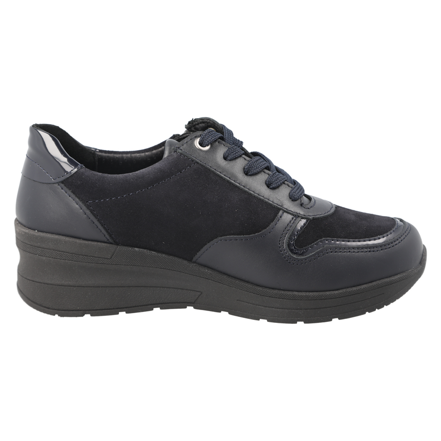 DB Shoes Fleet 77191N Navy Leather / Suede Ladies Shoe 6V