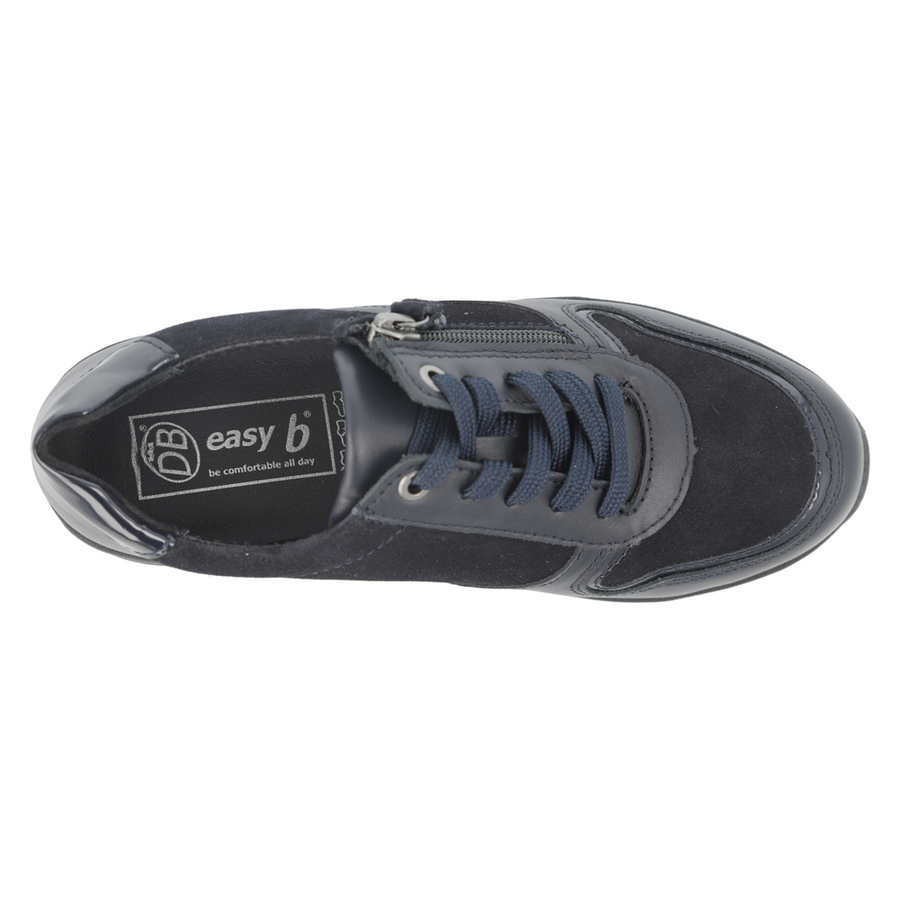 DB Shoes Fleet 77191N Navy Leather / Suede Ladies Shoe 6V