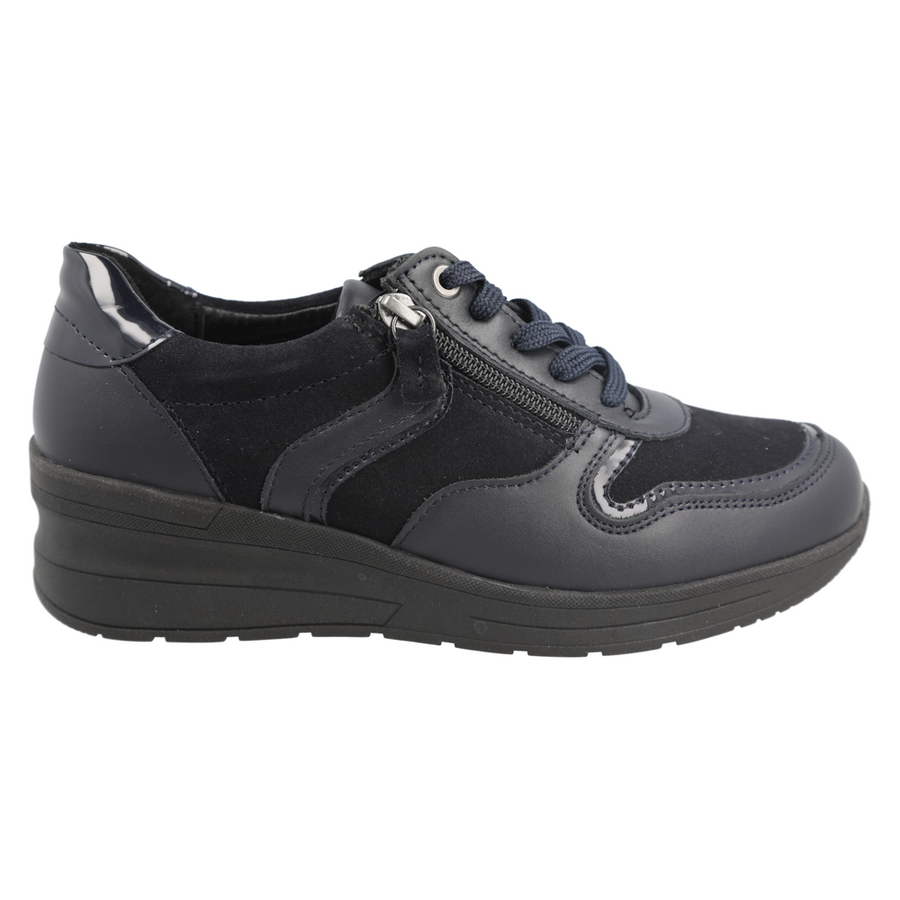 DB Shoes Fleet 77191N Navy Leather / Suede Ladies Shoe 6V