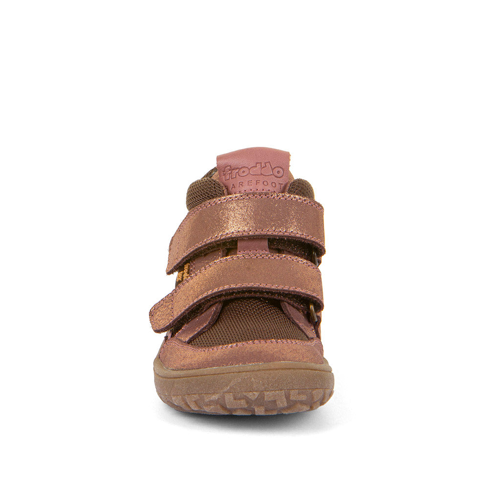 Froddo Froddo Barefoot Autumn-Tex G3110254-12 Girls Waterproof Pink / Gold Boot Pink/Gold Girls