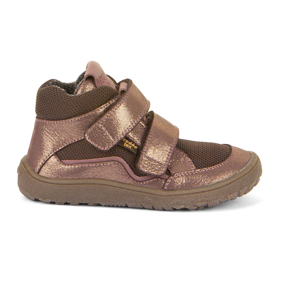 Froddo Barefoot Autumn-Tex G3110254-12 Girls Waterproof Pink / Gold Boot