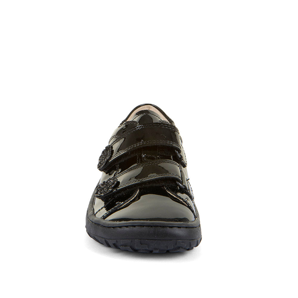 Froddo Froddo Alexandra Barefoot G3130300 Black Patent School Shoes Black Unisex