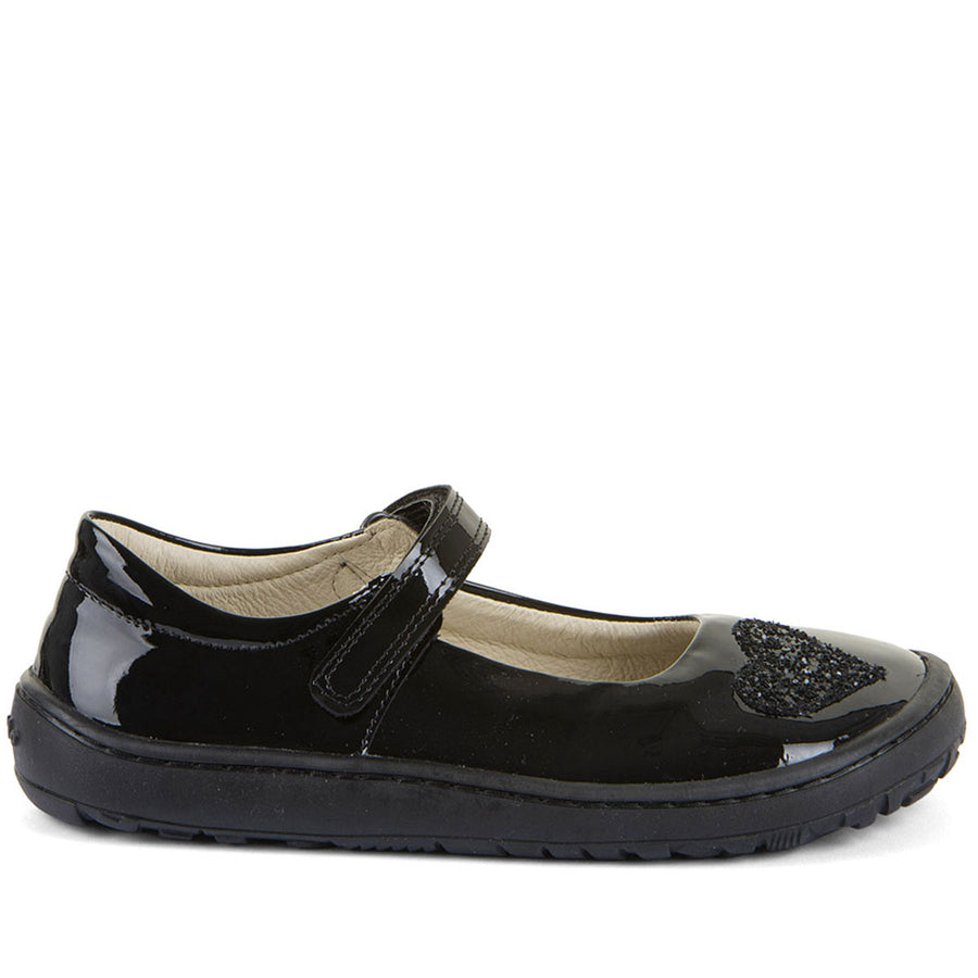 Froddo Nina H Barefoot G3140191-1 Black Patent School Shoes