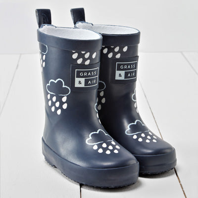 Grass & Air Grass & Air Mini Adventure Boots w/bag GA300 Navy Unisex