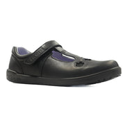 Ricosta Leona 50 8600602/090 Black Leather School Shoes Medium