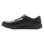 Ricosta Leona 50 8600602/090 Black Leather School Shoes Medium