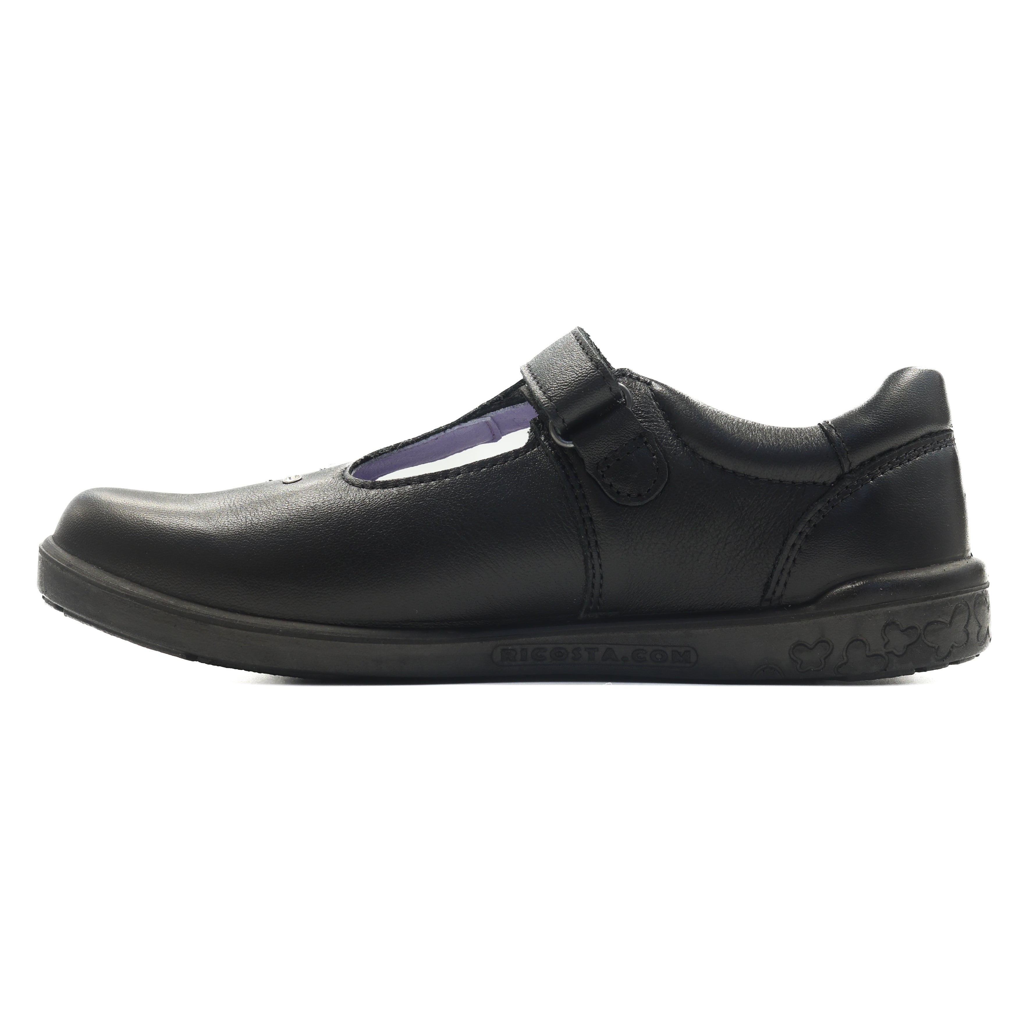 Ricosta Ricosta Leona 50 8600602/090 Black Leather School Shoes Medium Black Girls