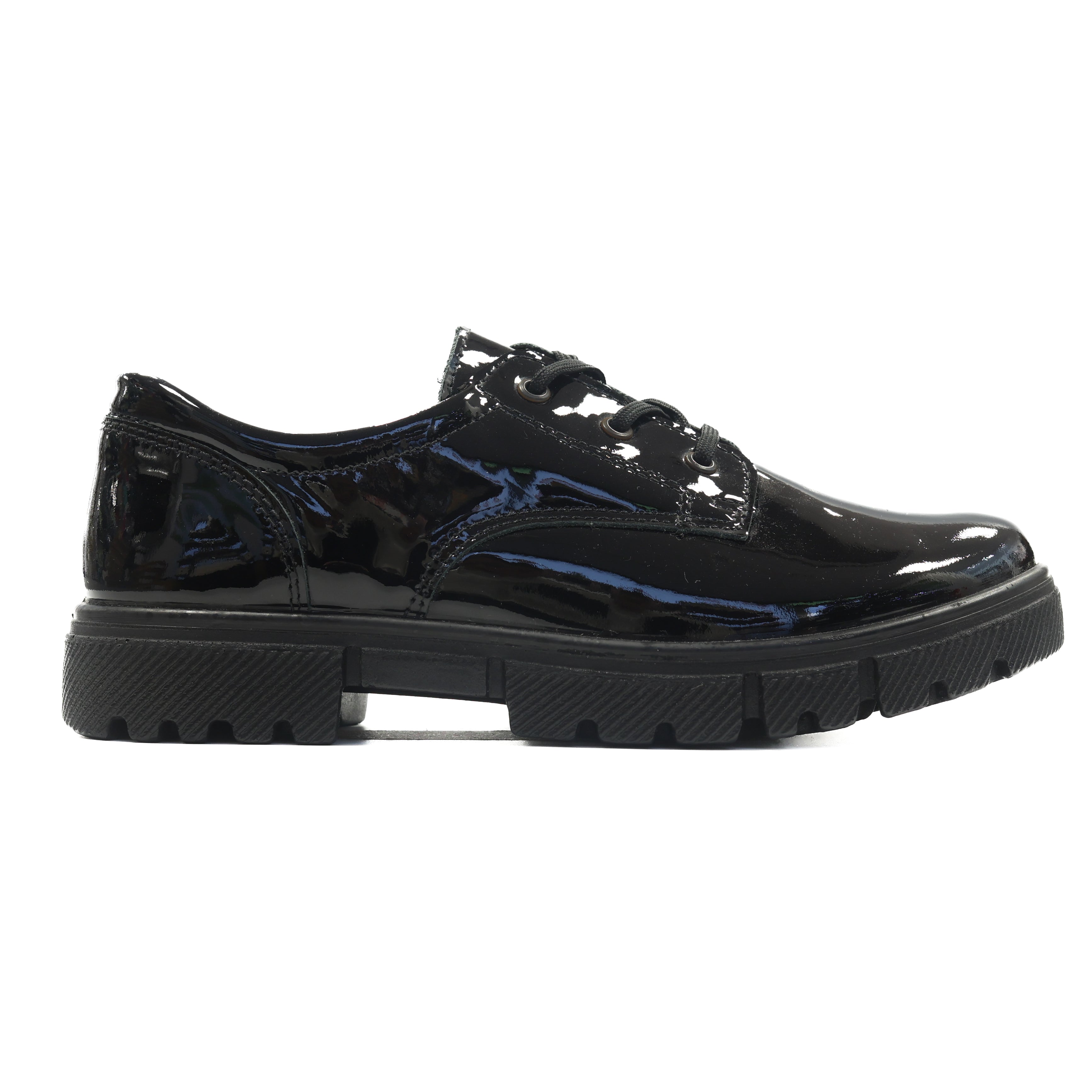 Ricosta Stacy 50 8001002/093 Black Patent School Shoes