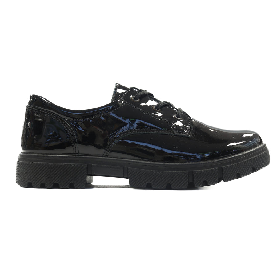 Ricosta Stacy 50 8001002/093 Black Patent School Shoes