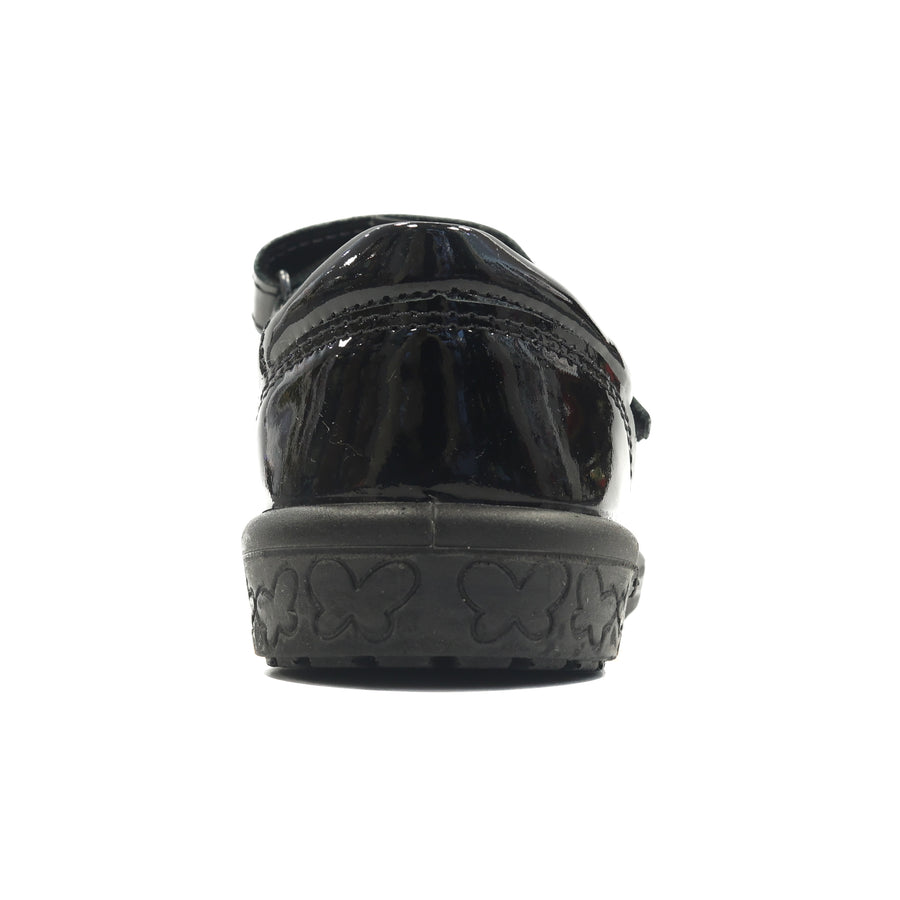 Ricosta Leona 50 8600602/093 Black Patent School Shoes