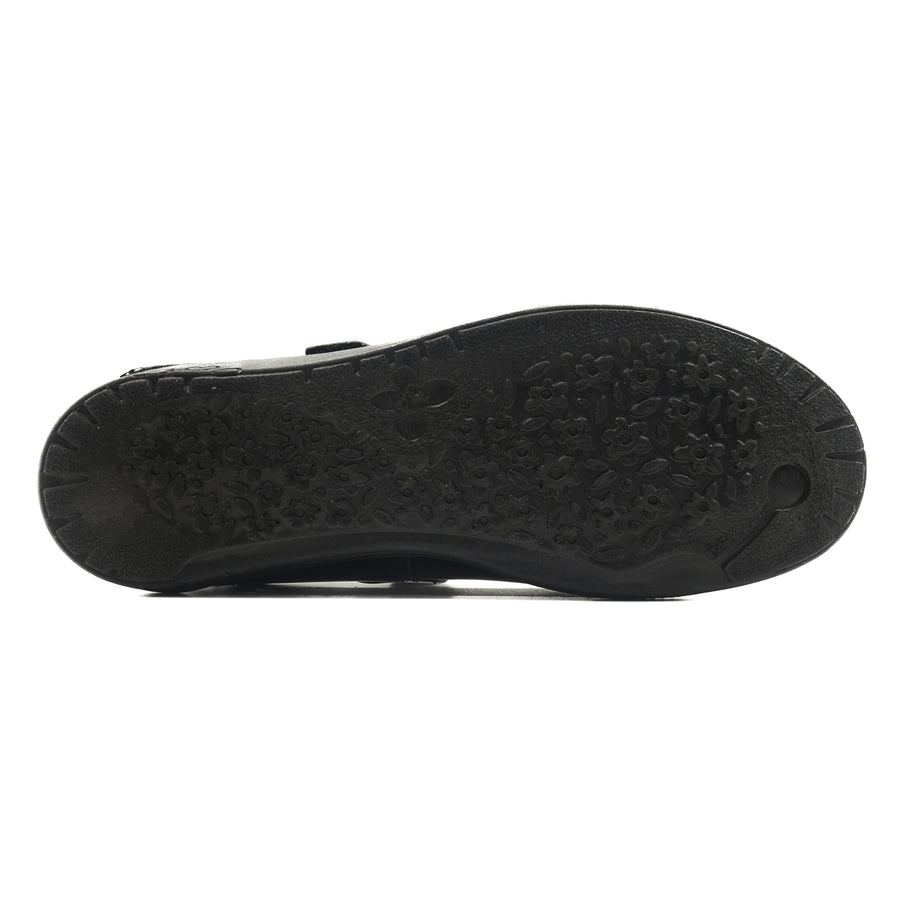 Ricosta Leona 50 8600602/093 Black Patent School Shoes