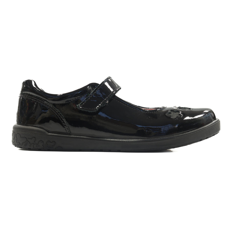 Ricosta Leya Patent 50 8600702/093 Black School Shoes