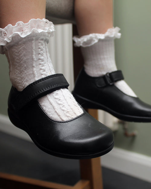 Petasil BEA 4853 Black School Shoe