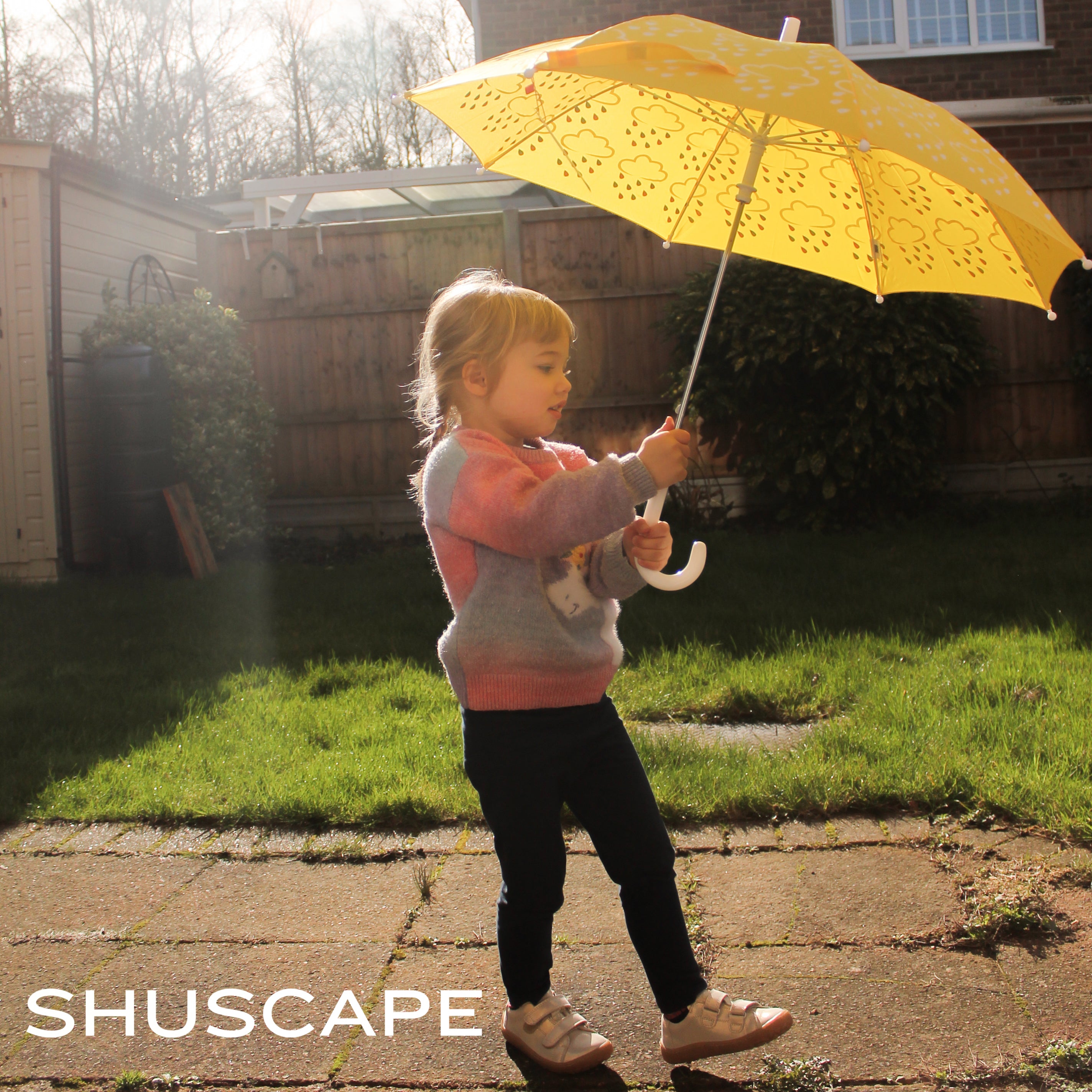 Grass & Air Grass & Air Colour Revealing Umbrella GA402 Baby Blue Accessories
