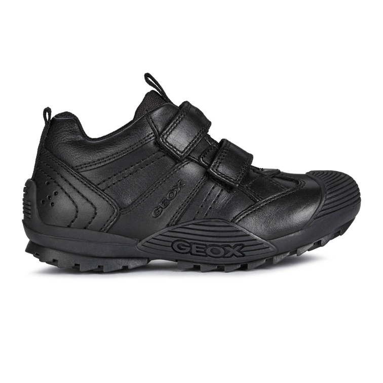 Geox J Savage A J0424A 00043 Black School Shoes