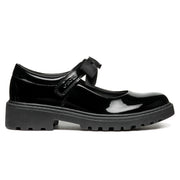 Geox J CASEY G. E J1620E 000HH C9999 Black Patent School Shoes