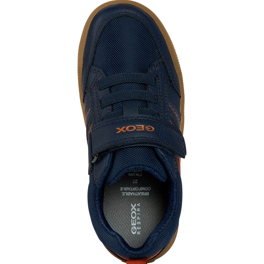 Geox Geox J Arzach J164AA 0MEFU C0659 Trainers Navy/Orange Boys