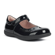 Geox Naimara GA J16FHA 00066 C9999 Black Patent School Shoes