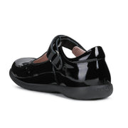 Geox J NAIMARA G.B J16FHB 00066 C9999 Black Patent School Shoe