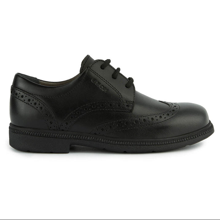 Geox J Federico J26D1A 00043 C9999 Black School Shoes