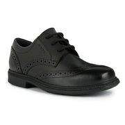 Geox J Federico J26D1A 00043 C9999 Black School Shoes