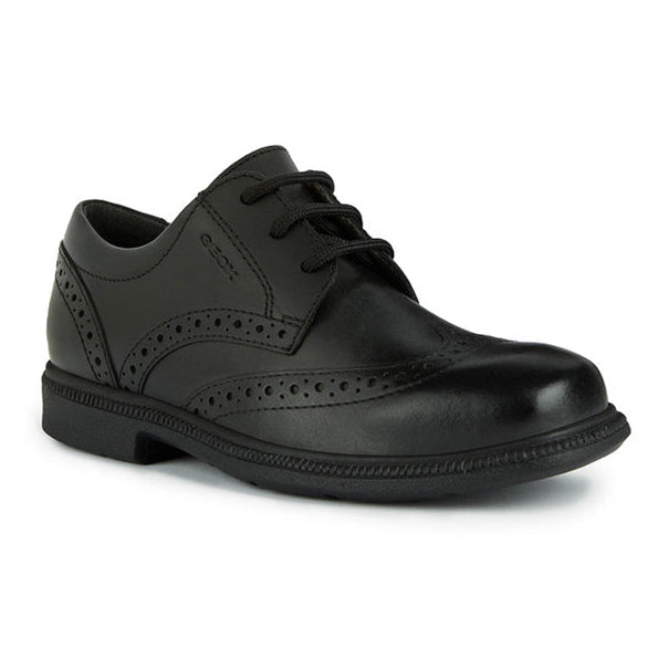 Geox J Federico J26D1A 00043 C9999 Black School Shoes