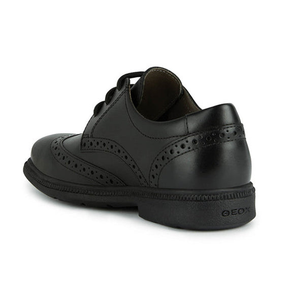 Geox J Federico J26D1A 00043 C9999 Black School Shoes