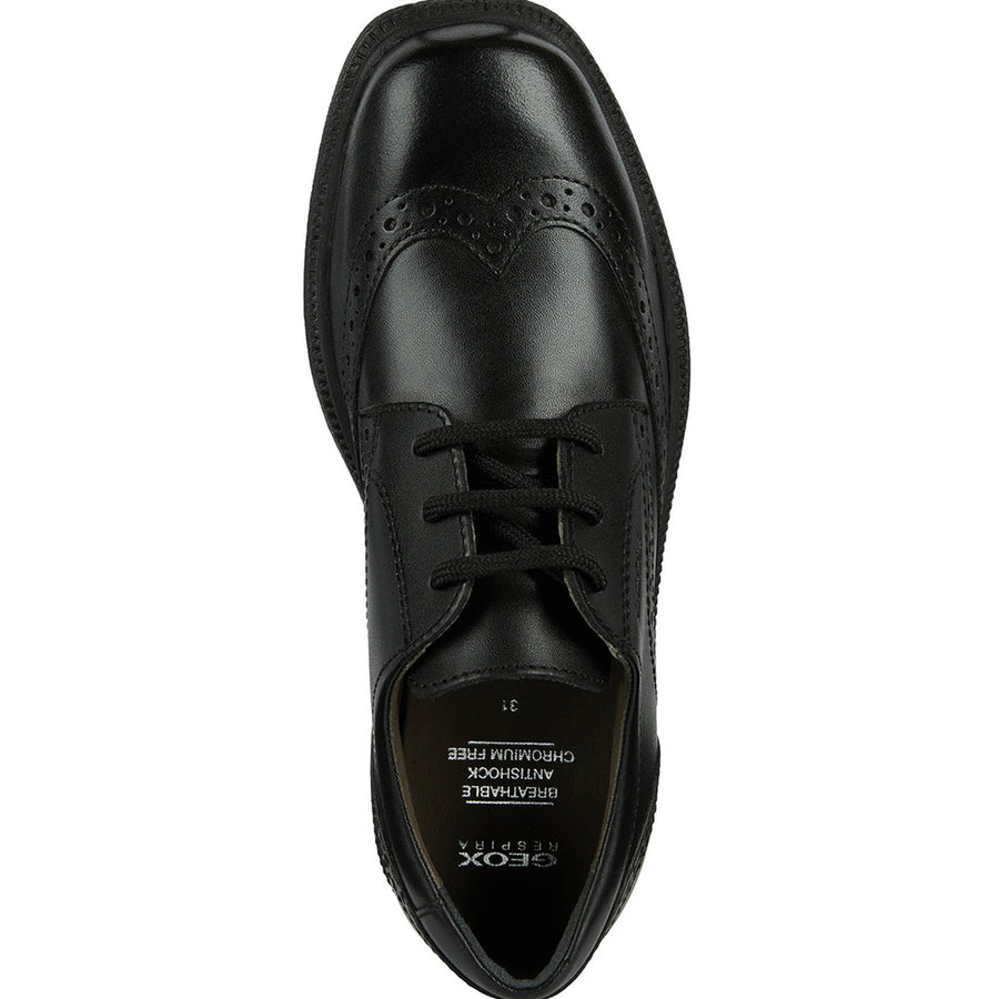 Geox J Federico J26D1A 00043 C9999 Black School Shoes