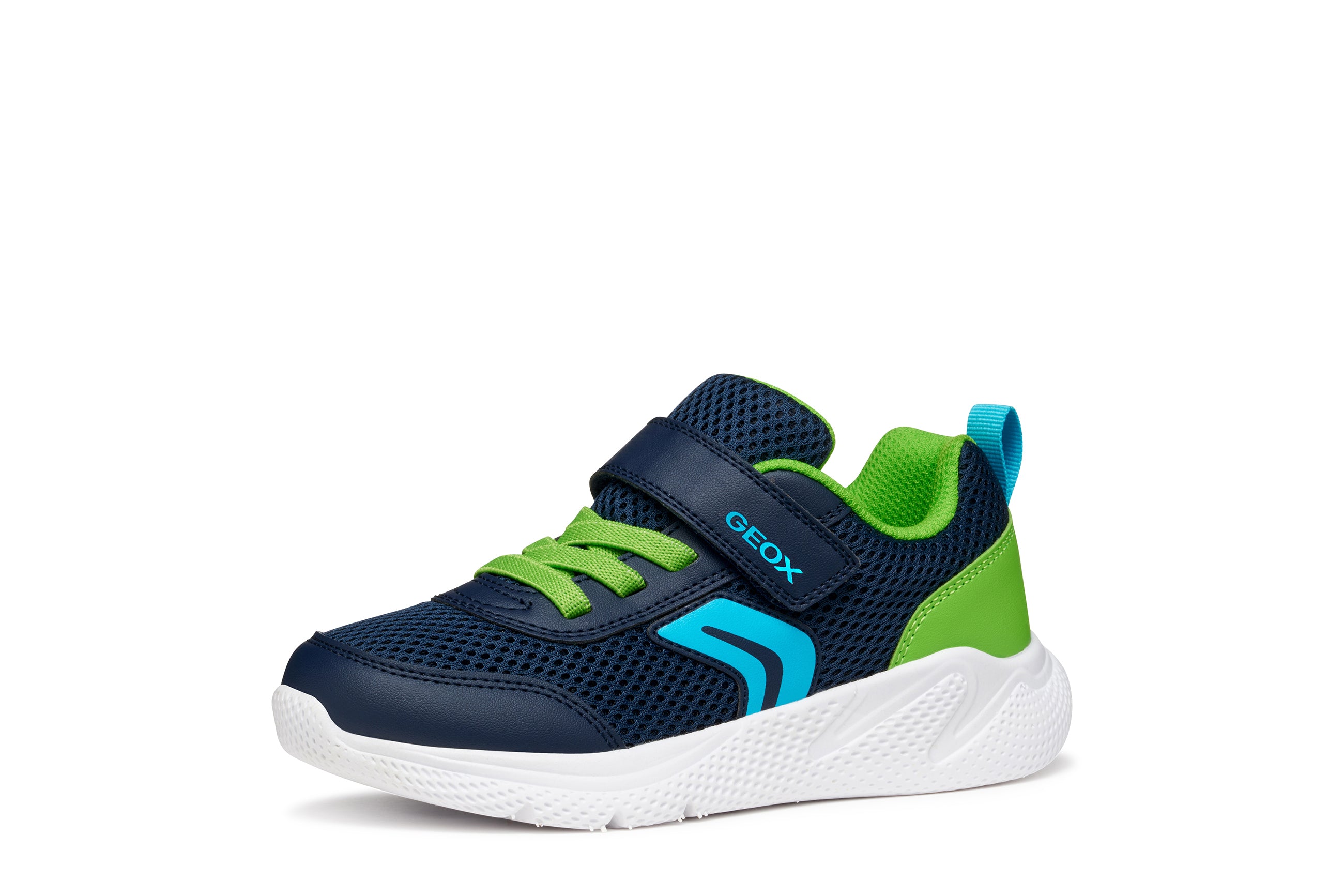 Geox Geox J SPRINTYE B. A J36GBA 01454 C0749 Boys Navy / Lime Trainer NAVY/LIME Boys