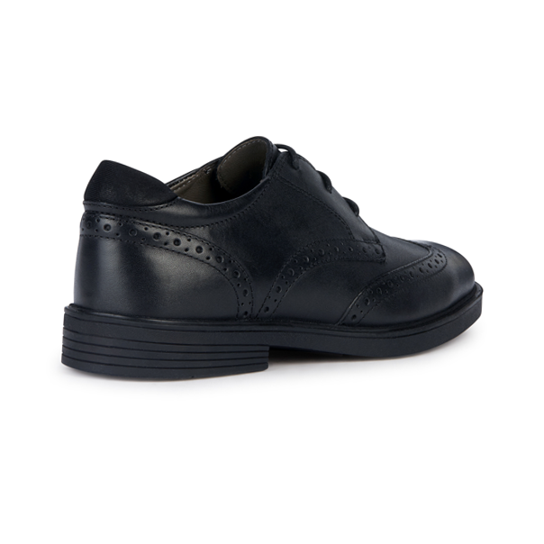 Geox J Zheeno B J36LAB 43 C9999 Black School Shoes