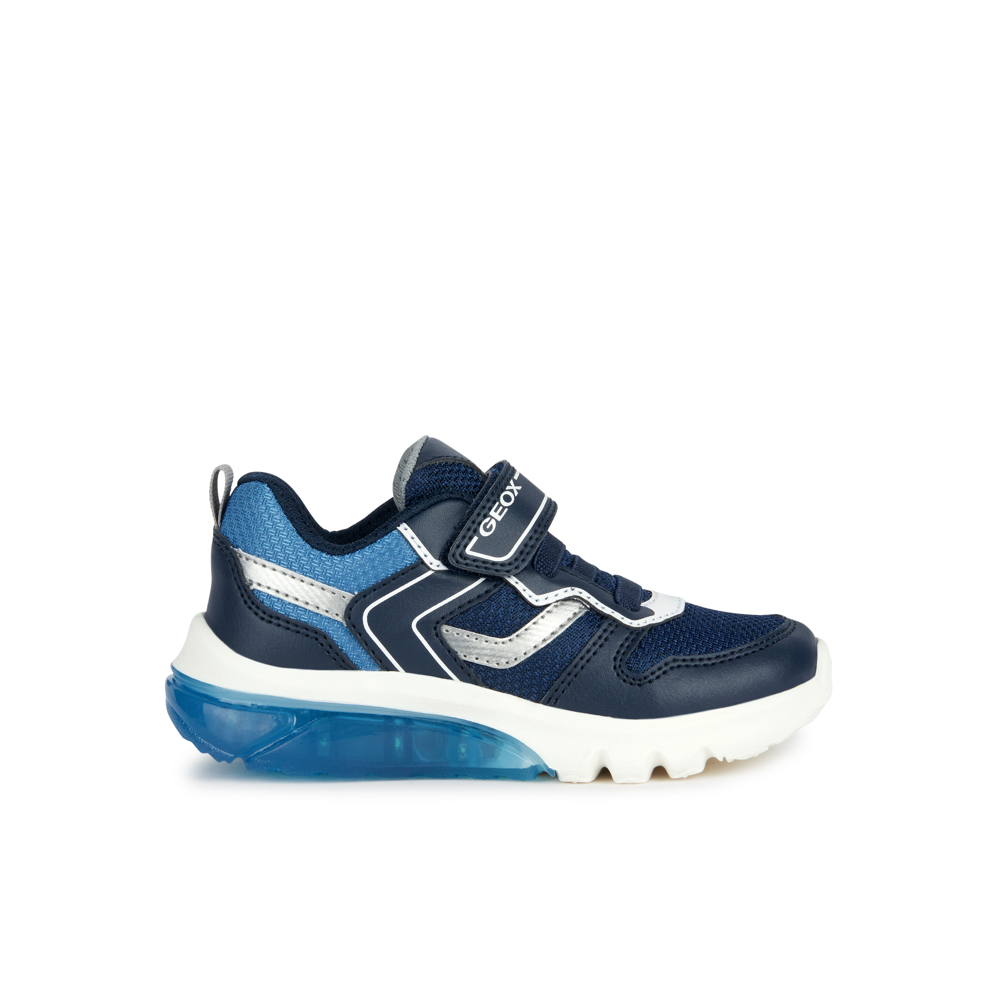 Geox Geox J Ciberdron C J36lbc 011Fe C4201 Navy/Dk Silver Boys