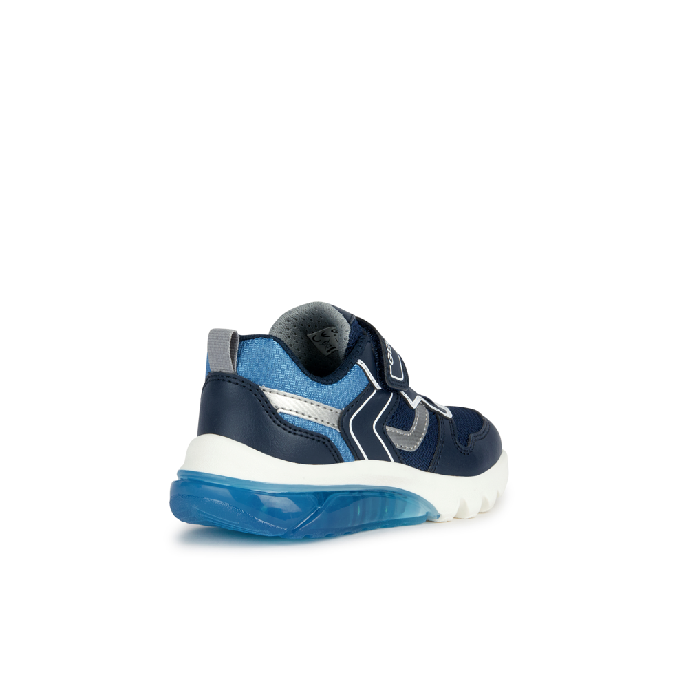 Geox Geox J Ciberdron C J36lbc 011Fe C4201 Navy/Dk Silver Boys