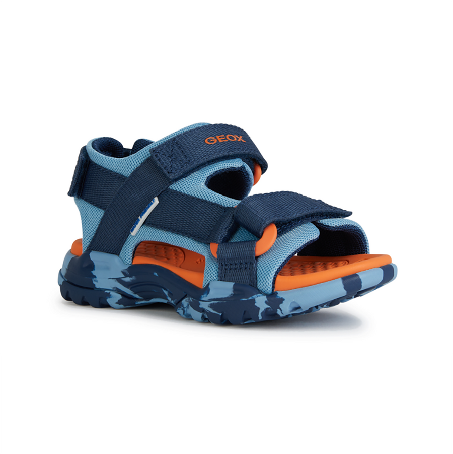 Geox J Borealis B. E J450RE 01411 C4228 Lt Blue/Navy Sandals