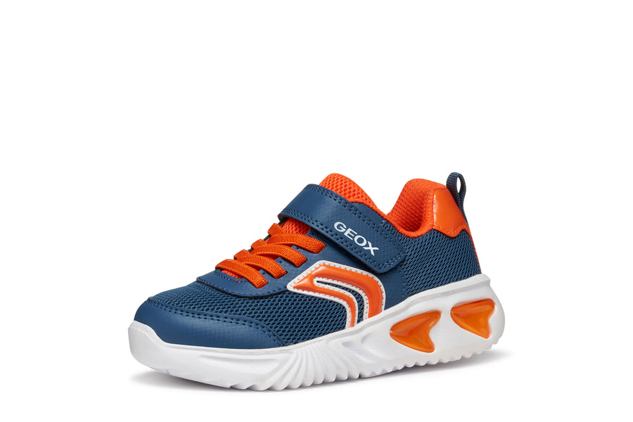 Geox J Assister Boy J45DZC 014CE C4B2T Avio / Orange Trainer