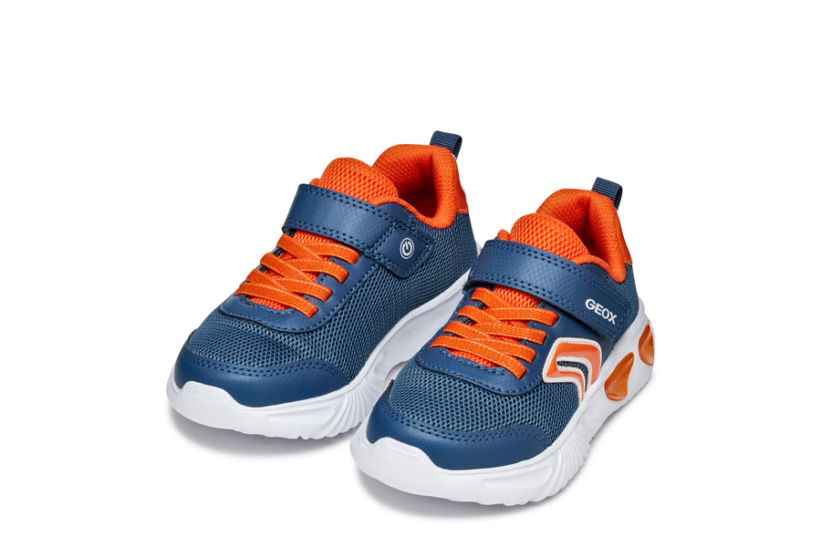 Geox J Assister Boy J45DZC 014CE C4B2T Avio / Orange Trainer