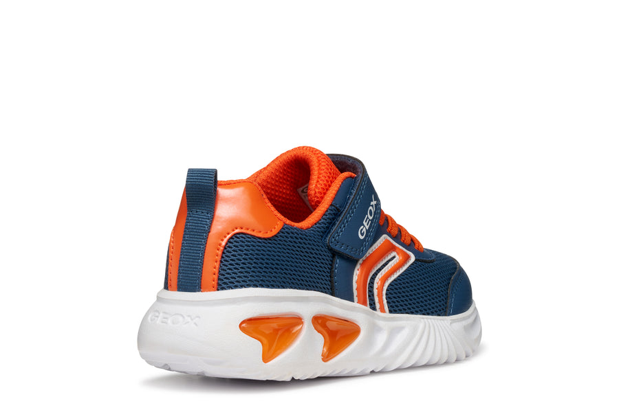 Geox J Assister Boy J45DZC 014CE C4B2T Avio / Orange Trainer