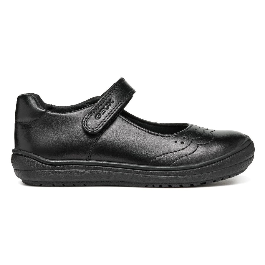 Geox J Hadriel  G.A J467VA Girls Black School Shoes