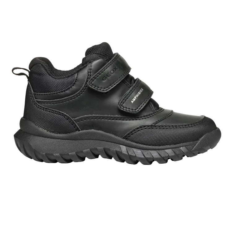 Geox J Simbyos B AXB B J46L0B 0MEFU Black School Boot