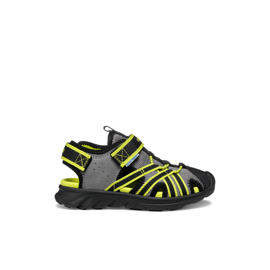 Geox J Airadyum A J55f1a 01454 C0666 Boys Grey / Lime Sandals