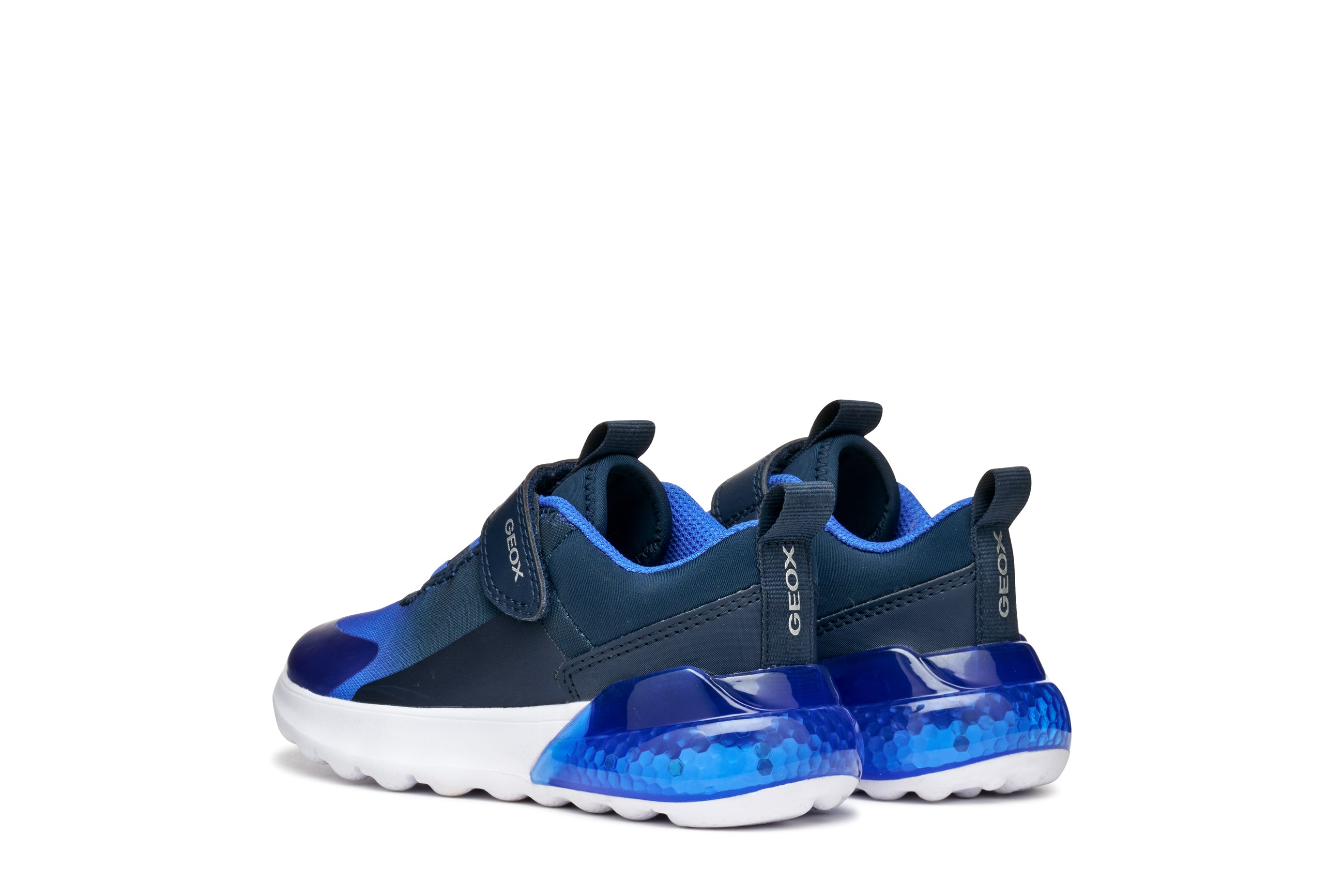 Geox Geox J Activart Illuminus J56LYA 02A9J Navy Royal Boys Lights Trainer Navy / Royal Boys