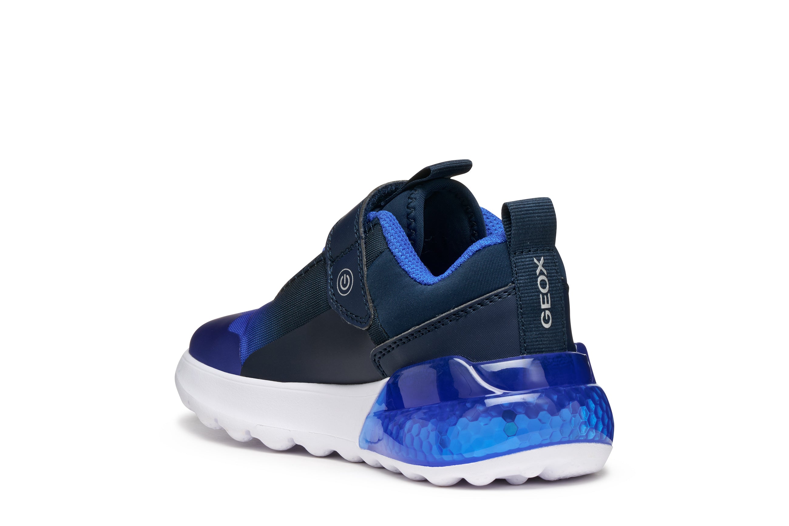 Geox Geox J Activart Illuminus J56LYA 02A9J Navy Royal Boys Lights Trainer Navy / Royal Boys