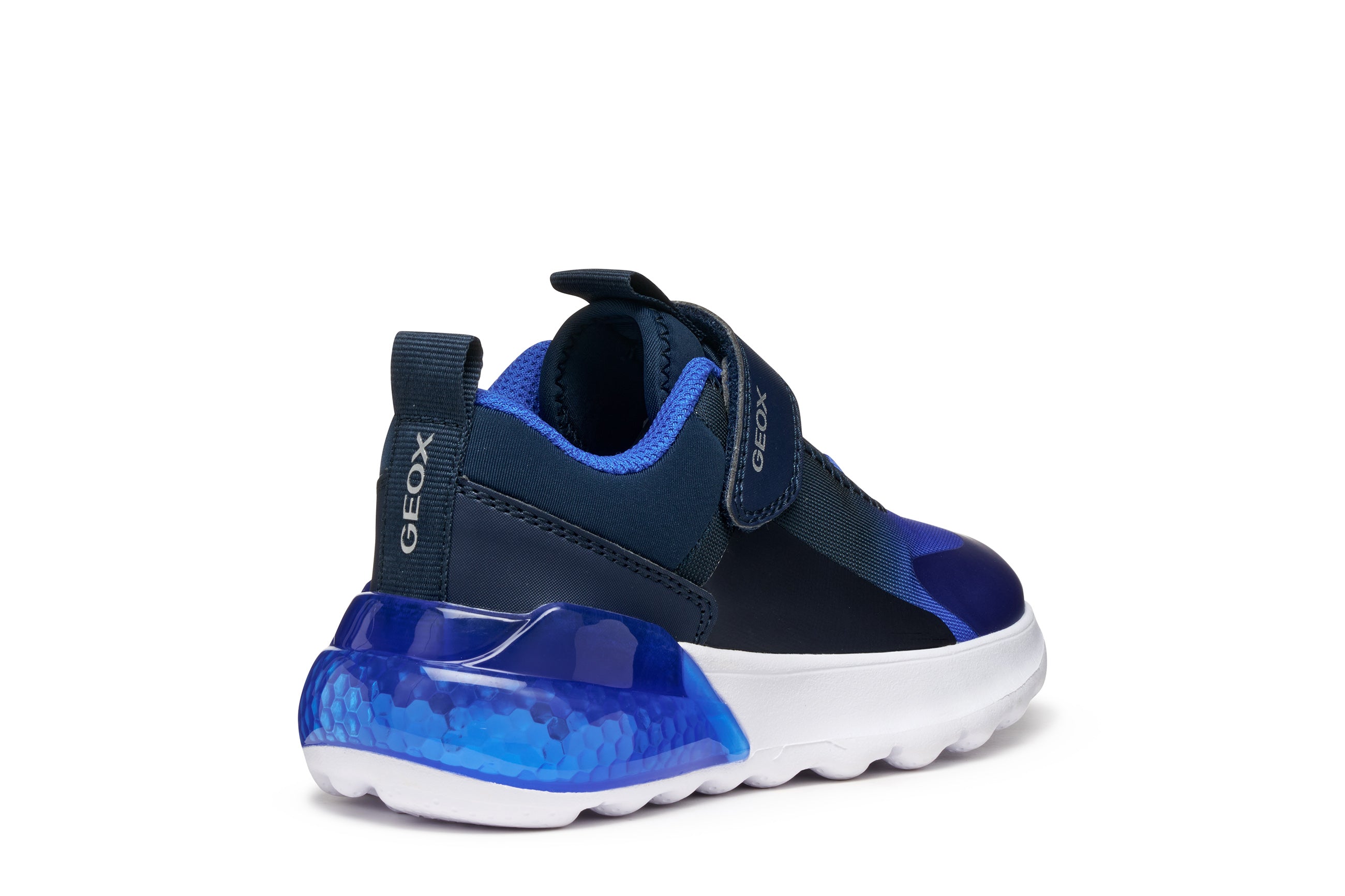 Geox Geox J Activart Illuminus J56LYA 02A9J Navy Royal Boys Lights Trainer Navy / Royal Boys