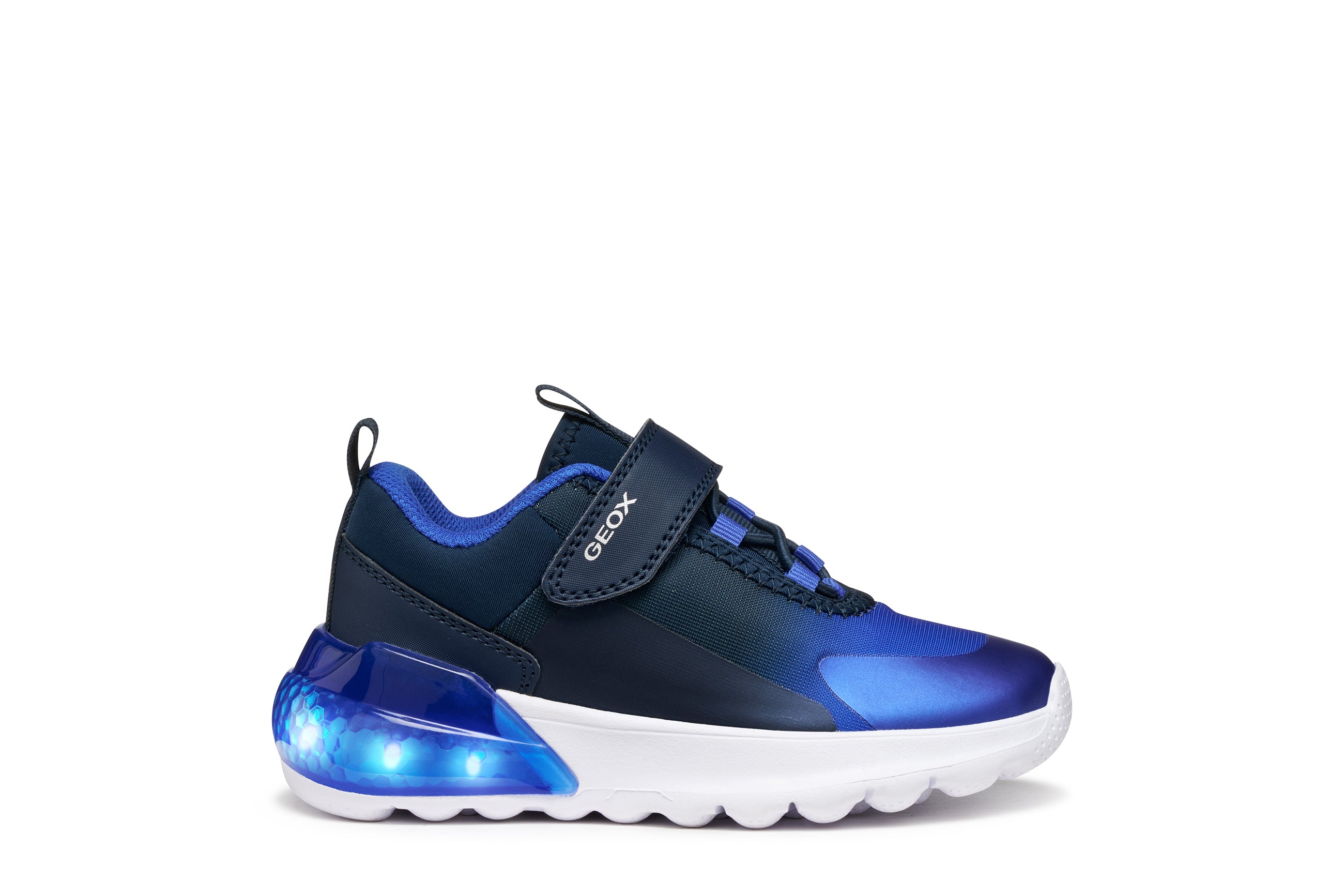 Geox Geox J Activart Illuminus J56LYA 02A9J Navy Royal Boys Lights Trainer Navy / Royal Boys