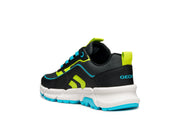 Geox J FLEXYPER PLUS BOY J56MVB  0FU54 Black / Lt Blue Trainer