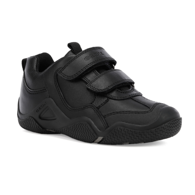 Geox J Wader B. A J8430A 043BC C9999 Black School Shoes