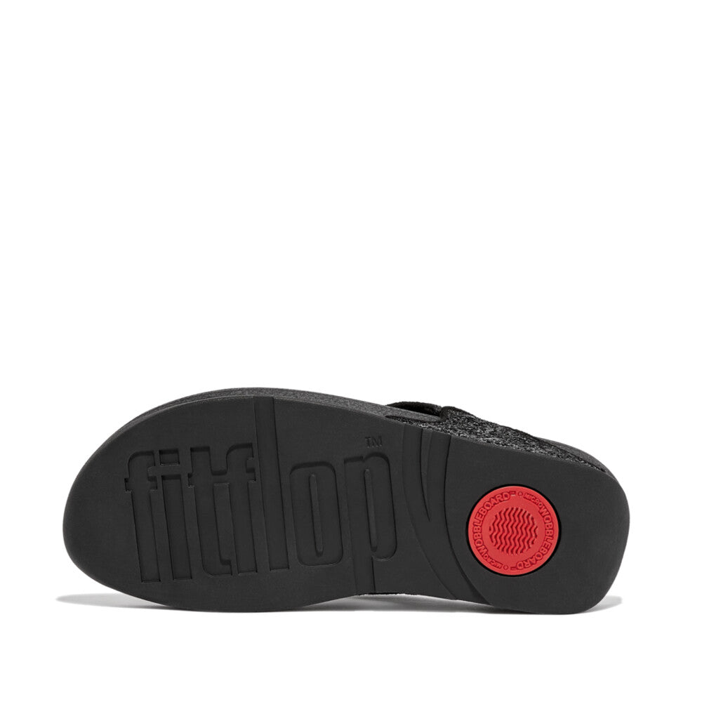 Fitflop Fitflop Lulu Black Glitter Toe Thong X03-339 Black Glitter Ladies