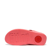Fitflop Lulu Rosy Coral Glitter Toe Thong X03-B09