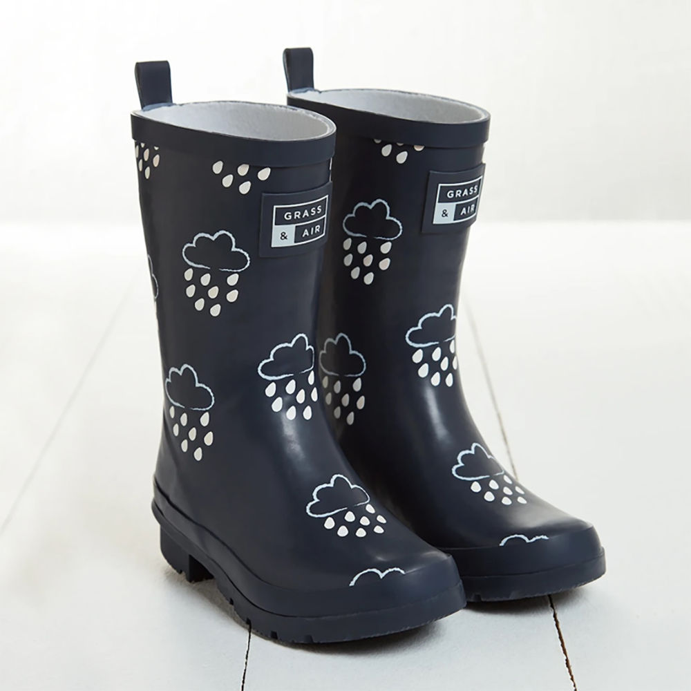 Grass & Air Grass & Air Jnr Cloud Adventure Boot w/bag GA307 Navy Unisex