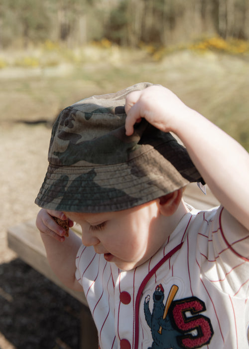 Reversible Bucket Hat - Camo & Navy Gl956